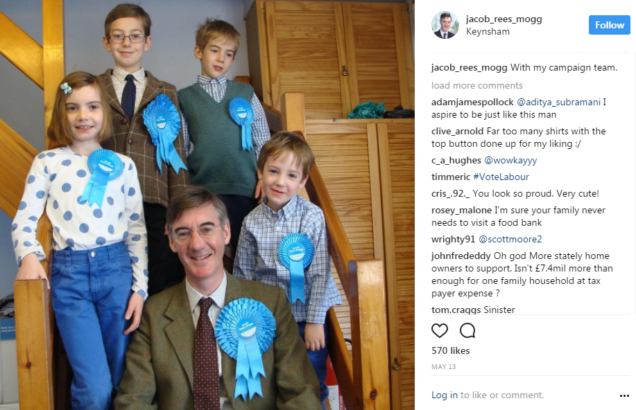  The Moggs certainly have a cute campaign team