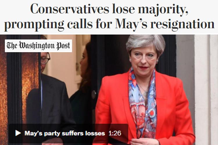  The Washington Post reports the PM is on her way out of Number 10