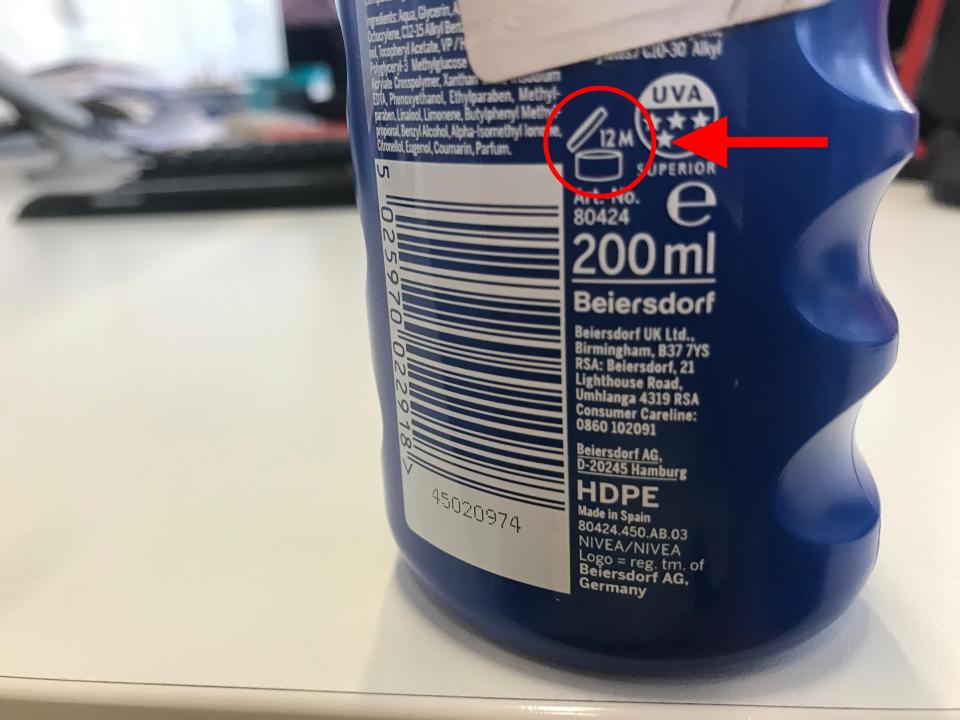  How long will it last? The period after opening (PAO) number should be included on the bottle near the UVA rating