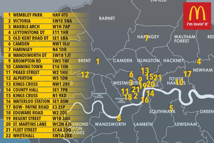  McDelivery is already available in London with participating outlets in the capital including Camden, Victoria, Regent Street, and Waterloo station