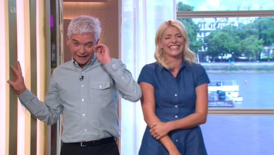  Phillip Schofield revealed Holly was attempting to avoid wetting herself during the giggling fit