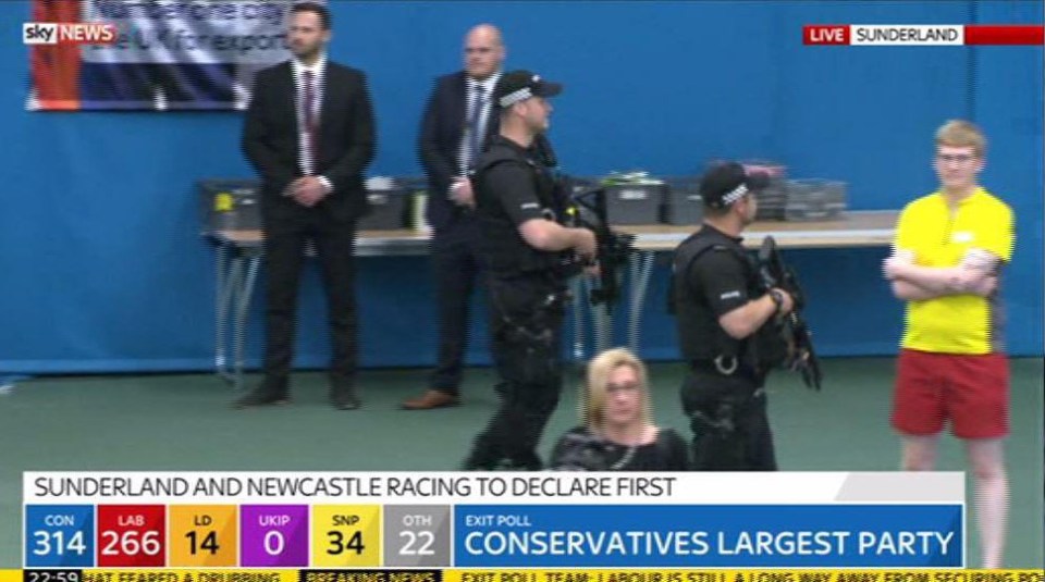 Eagle-eyed viewers spotted a man, who appeared to be a lifeguard keeping a watch over the Sunderland count