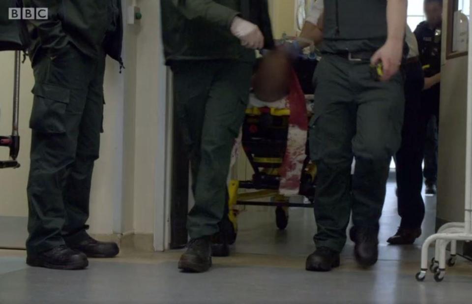  The BBC Two series Hospital shows the moment Khalid Masood is brought in following the Westminster attack