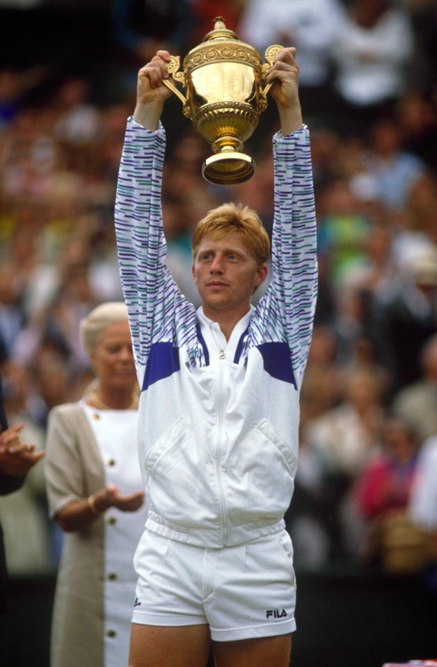  Becker when he won the men's final at Wimbledon in 1989