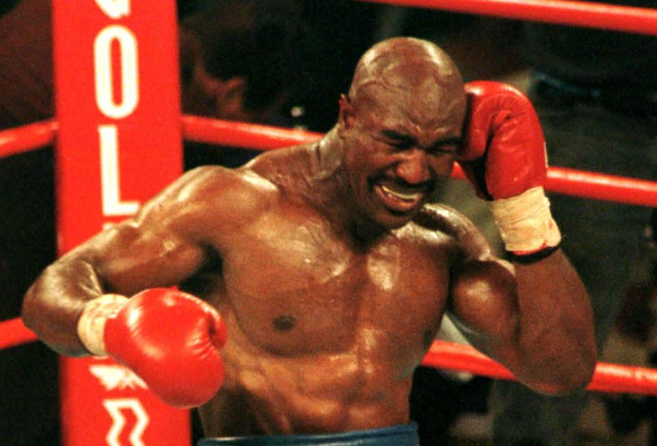  Evander Holyfield lost a chunk of his ear temporarily when Mike Tyson bit him