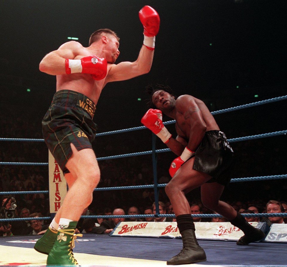 Steve Collins is 52, one year younger than his rival Nigel Benn