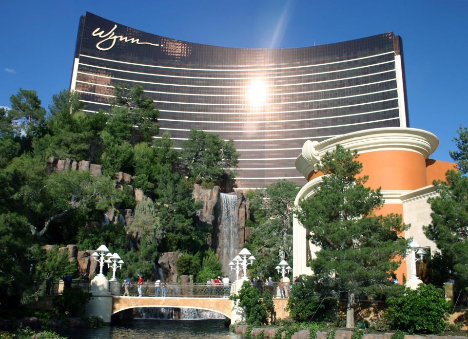 Wayne and Coleen Rooney spent part of the honeymoon at the Wynn Hotel in Las Vegas 