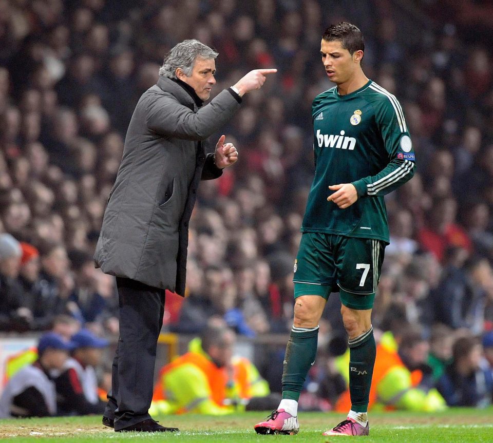  Cristiano Ronaldo and Jose Mourinho famously clashed while at Real Madrid