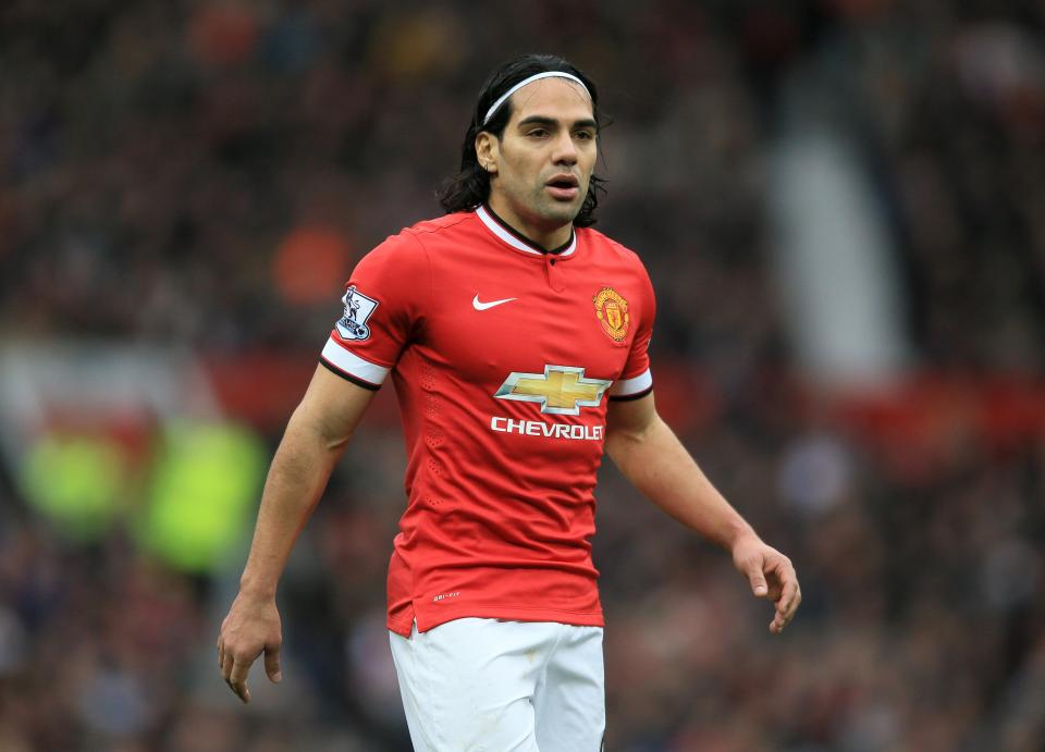  Radamel Falcao struggled in his time on loan at Manchester United