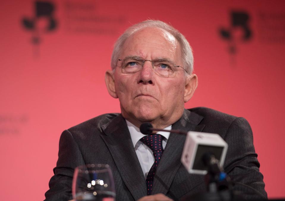  Wolfgang Schaueble, the German finance minister, says Britain might not leave the EU