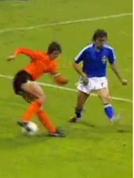 Johan Cruyff invented the Cruyff Turn 43 years ago at the 1974 World Cup