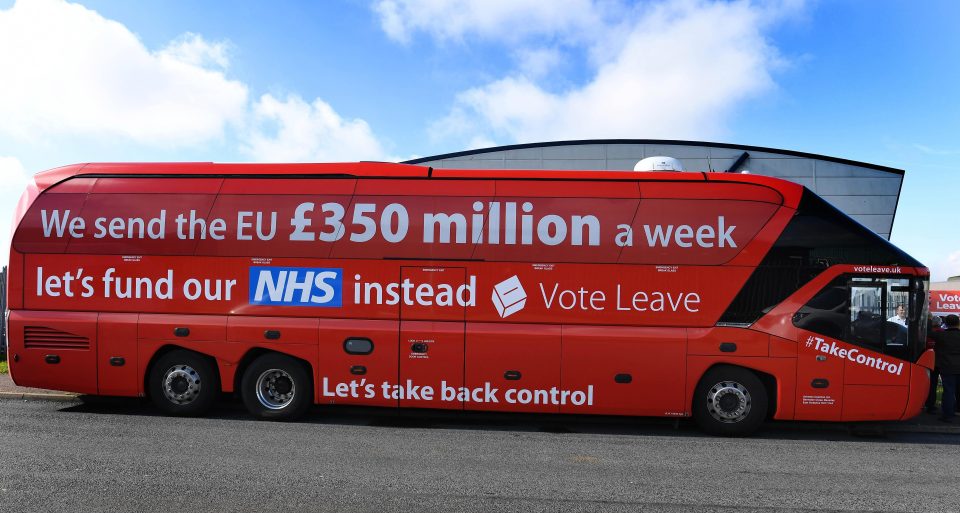 This Vote Leave bus has been the subject of fierce controversy