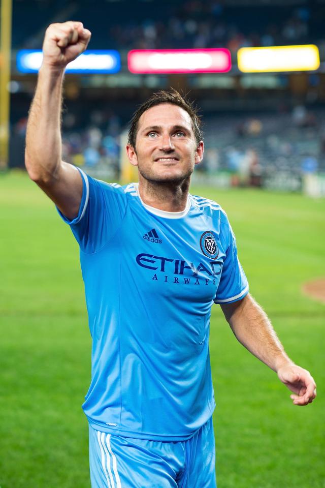 Lampard only retired from professional football in Februray