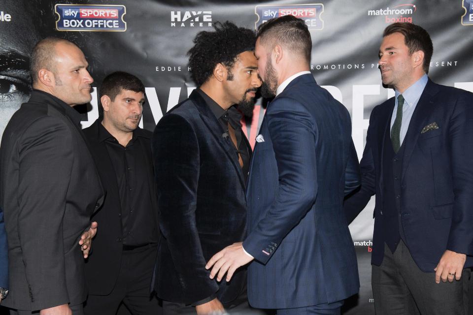  David Haye made threatening comments towards Tony Bellew before their scrap