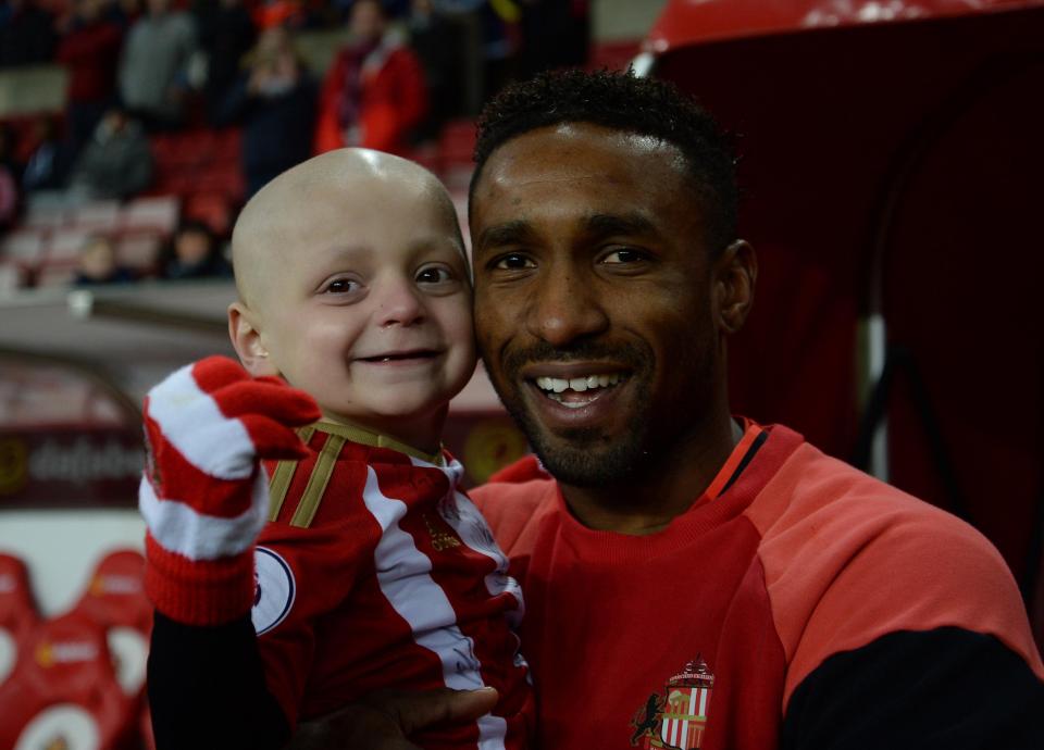 Jermain Defoe insists Bradley Lowery has been the 'highlight of my season'