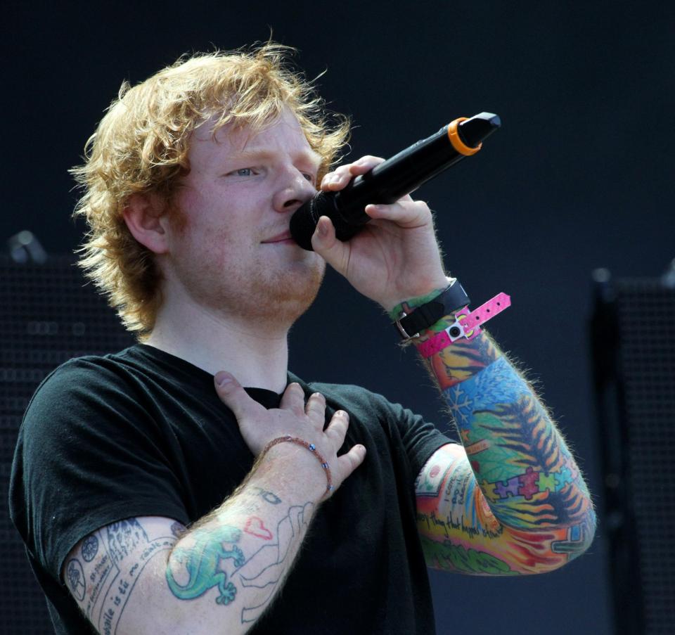  Ed Sheeran's colourful tattoo was mocked for looking like a child's drawing