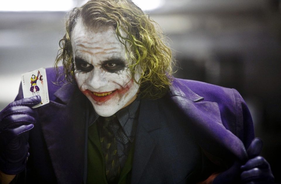  The Dark Knight, for which Heath Ledger won an Oscar for his role as The Joker, came in at third