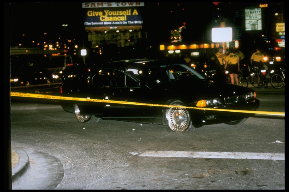  Tupac's bullet-ridden car on the Las Vegas strip