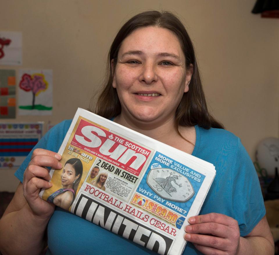  Mum Christina, 38, has put the extra money toward household bills