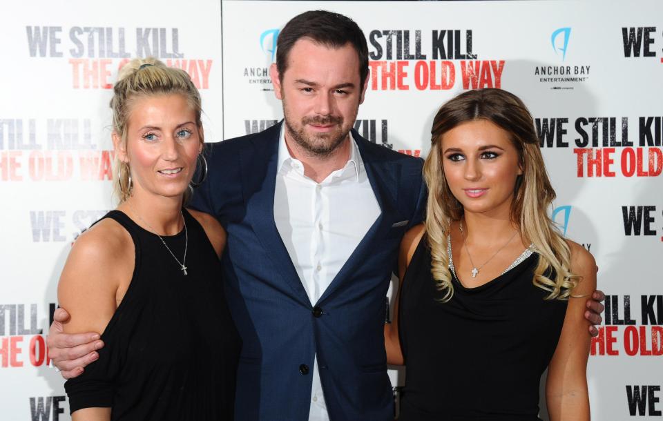 Danny pictured with his wife Jo and daughter Dani 