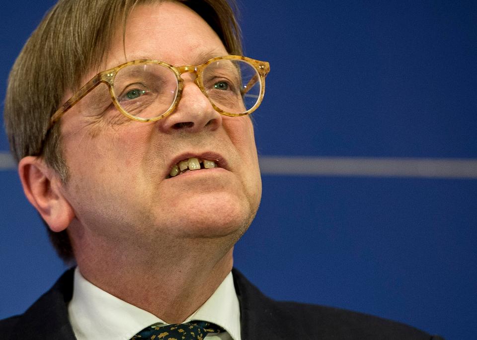  Guy Verhofstadt is another EU figure who has attacked the UK's approach to Brexit