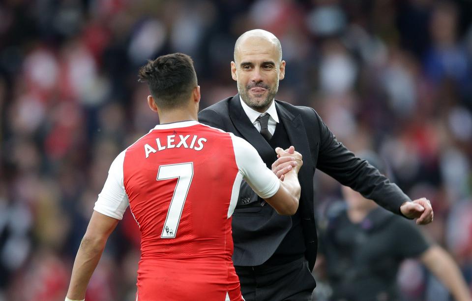  Sanchez worked with Guardiola for a year in Spain and is keen to link up with him at the Etihad