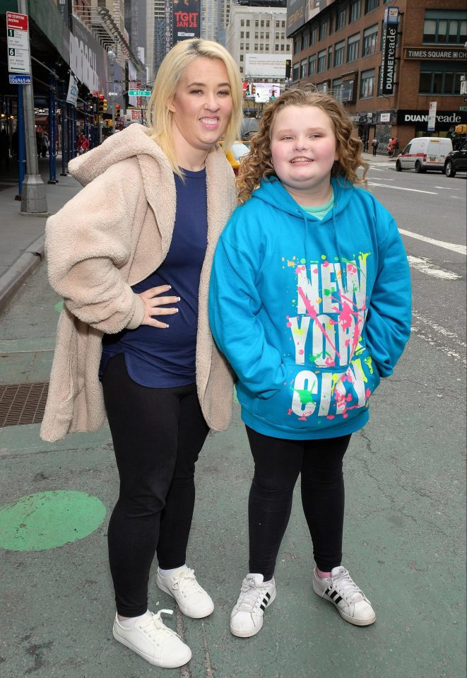  Alana and a slimmed down June pictured in May 2017 in New York City. The family were reportedly paid $50,000 per episode for the show Here Comes Honey Boo Boo