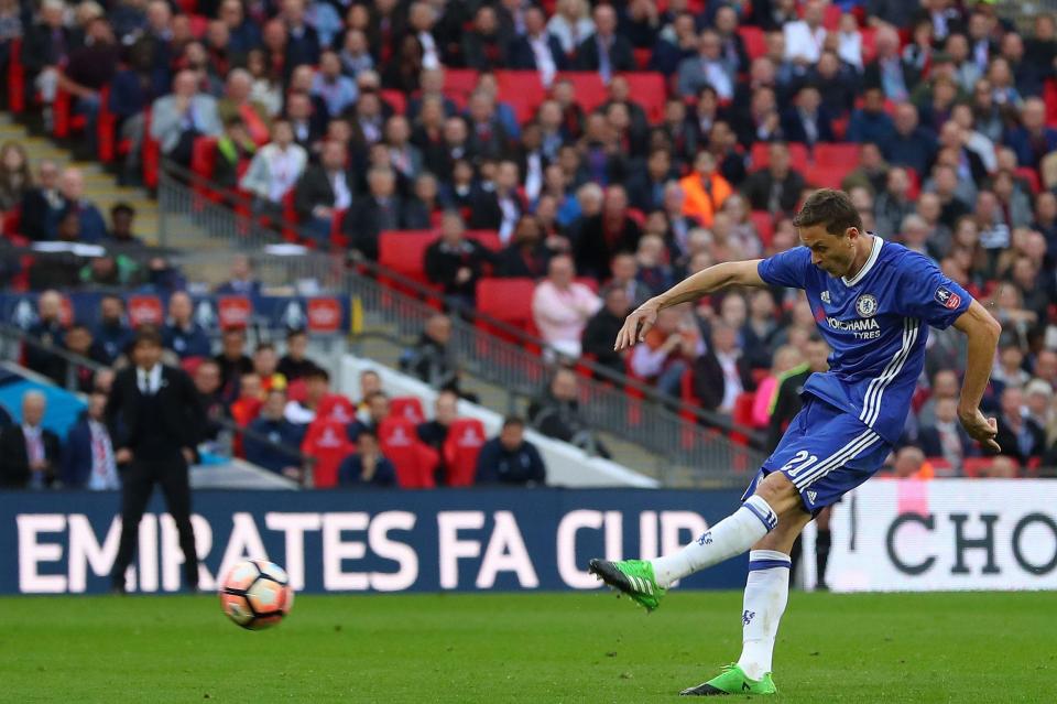  Nemanja Matic scored a screamer against Tottenham in the FA Cup semi final