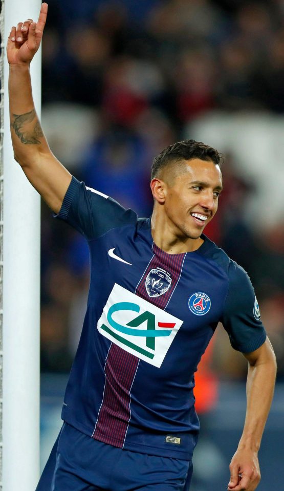  Marquinhos was sold to big-spending Paris Saint-Germain for £26m