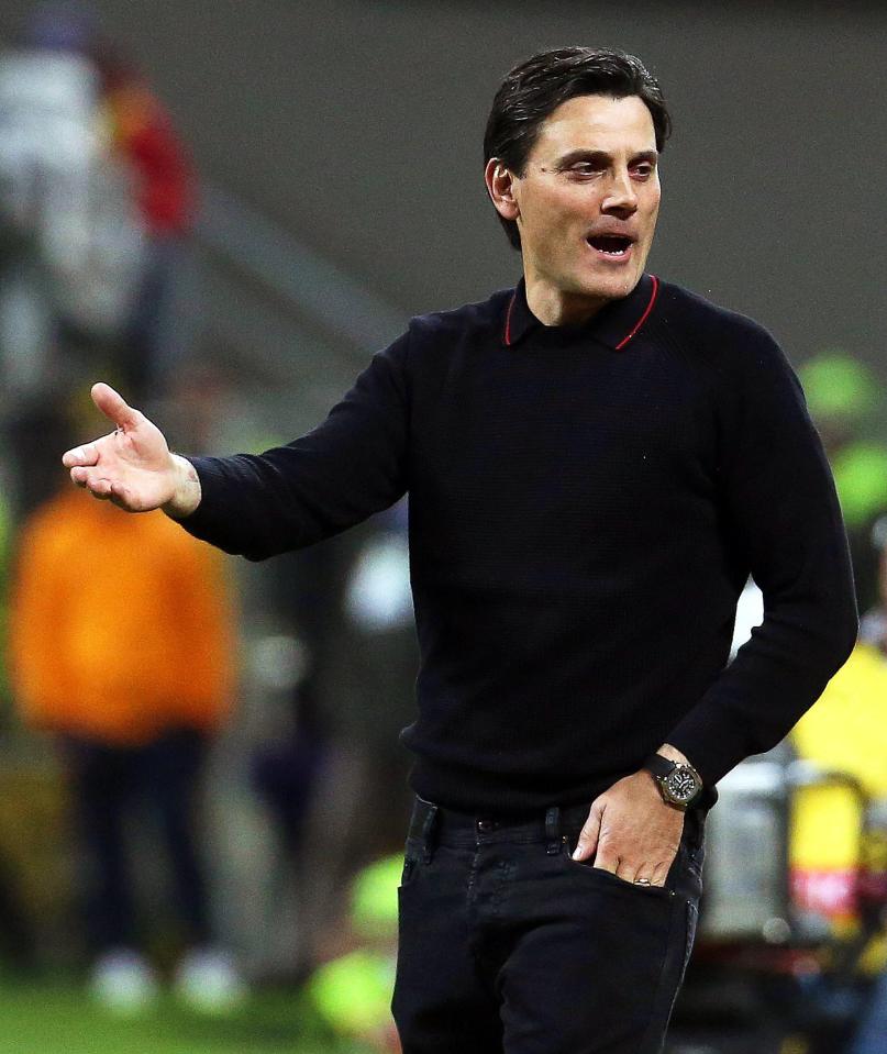 Vincenzo Montella led AC Milan back to Europa League in first season in charge