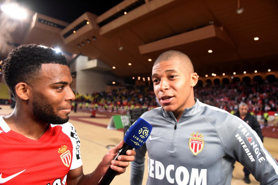 Monaco pairing Kylian Mbappe (left) and Thomas Lemar are his top two targets