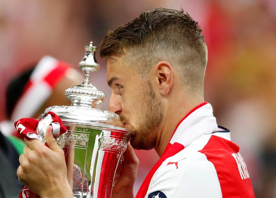  Aaron Ramsey helped Arsenal win the FA Cup and netted the winner against Chelsea at Wembley