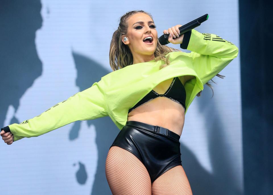  Perrie is known for revealing her body when performing with Little Mix