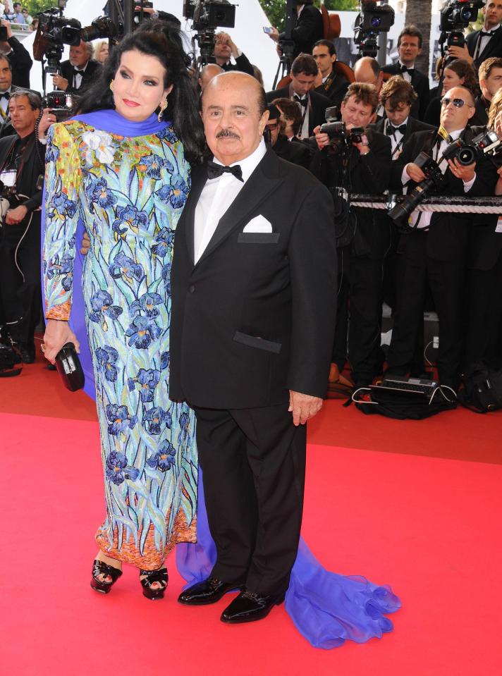  Arms dealer pictured with wife Lamia Khashoggi attend the Indiana Jones and the Kingdom of the Crystal Skull premiere in 2008