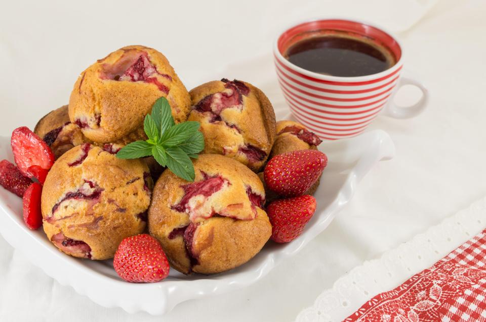  These strawberry muffins look and taste amazing