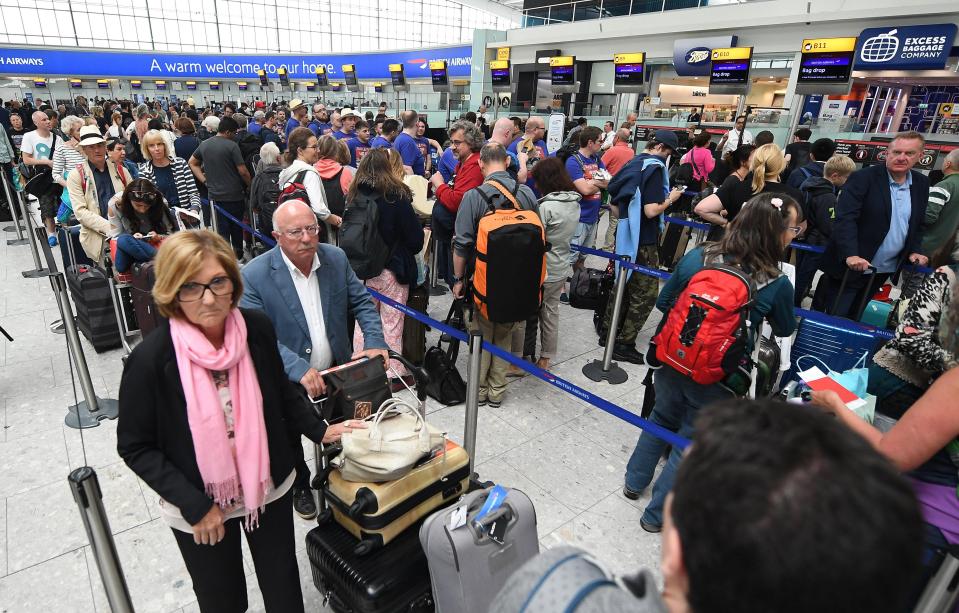 Thousands of passengers were caught up in the BA chaos last week 