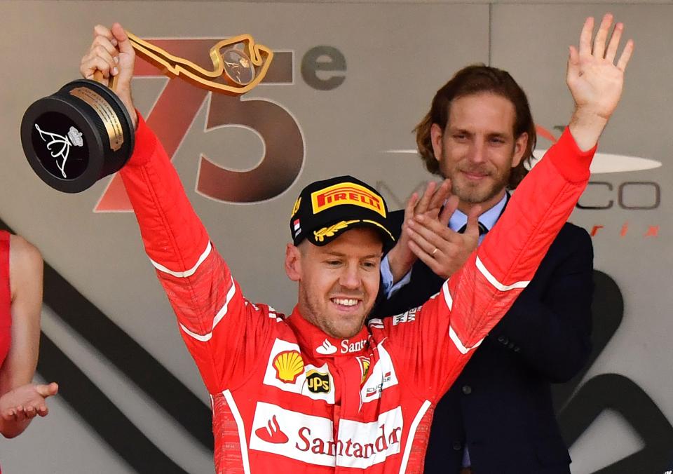  Sebastian Vettel is clear at the top of the world title standings while Ferrari are out in front in the race for the constructors' title