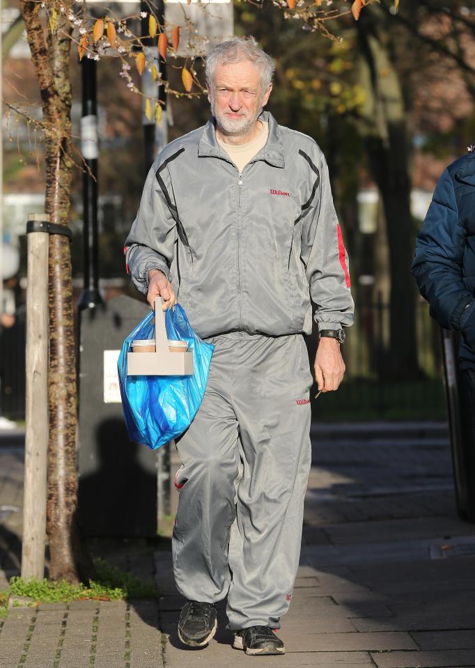 The Labour leaders favourite silver shell suit has also been mothballed