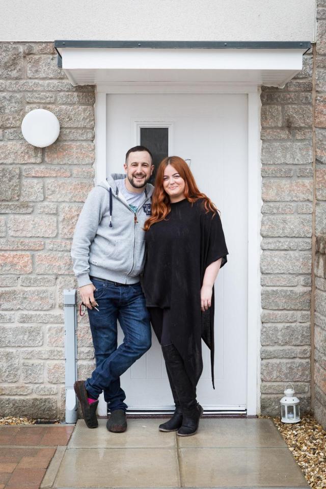  Sam Wright and partner Samantha Hodge were told they were unable to get a mortgage because of thier bad credit rating