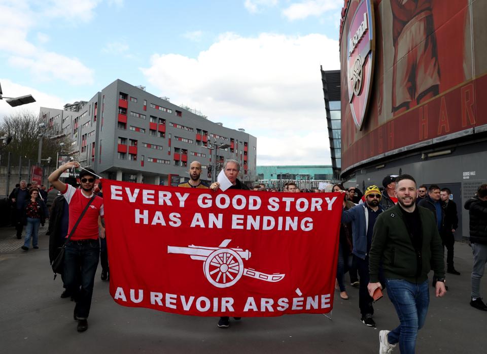 Arsenal fans have performed several protests at the Emirates