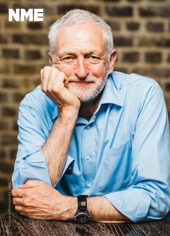 Corbyn will be the unlikely cover picture on this week's NME magazine 