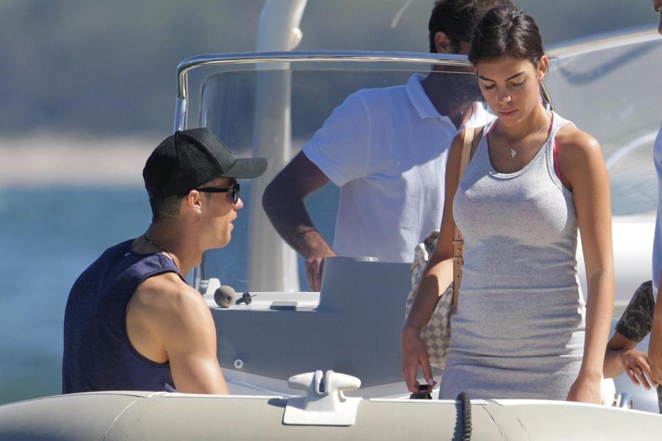  Georgina Rodriguez appeared to show off a growing baby bump