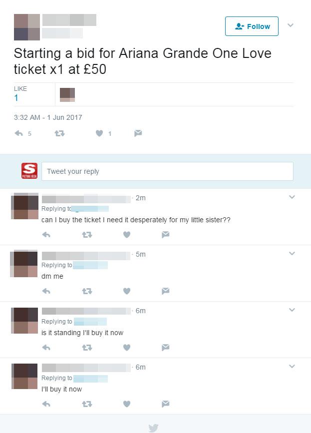 People begged to buy tickets on Twitter