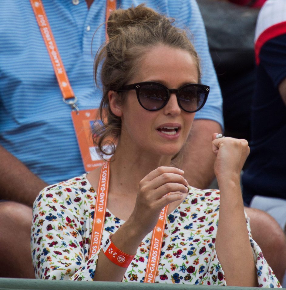  Murray's wife Kim was in the stands to cheer him on at Roland Garros