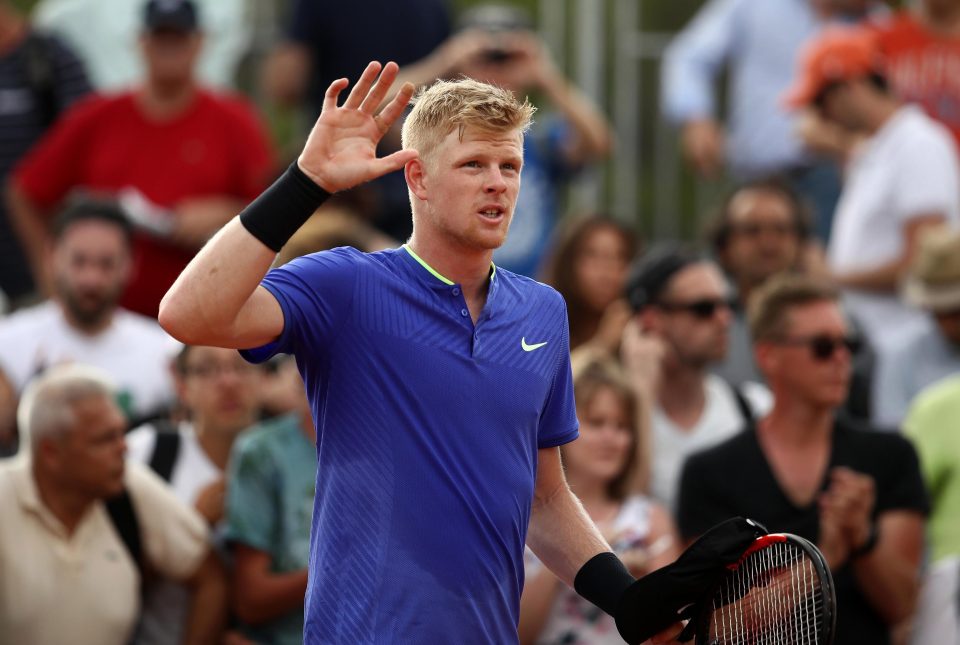  Kyle Edmund faltered just once in the match but bounced back instantly