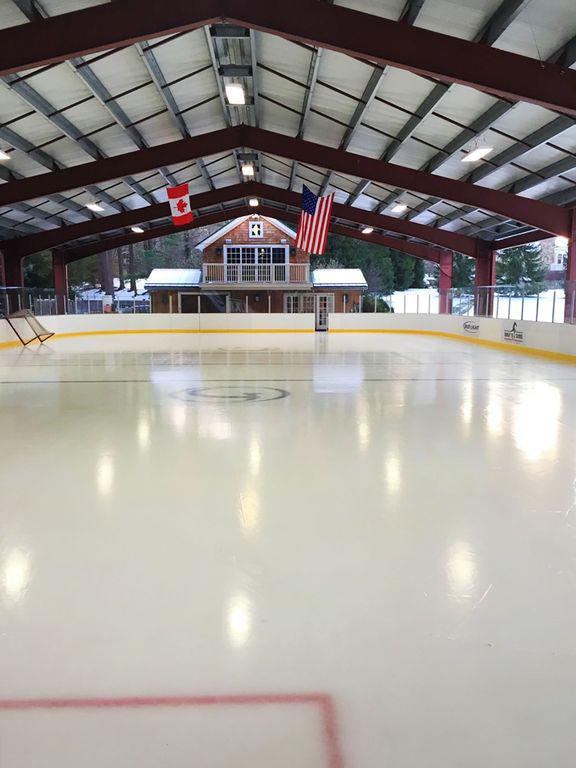  The recreation areas in these homes go way beyond infinity pools and indoor cinema rooms - homes sold in the last year have even included ice-hockey rinks like this one on a private estate in Massachusetts