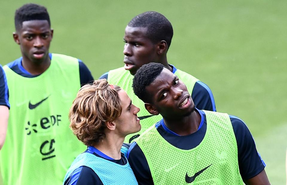 Paul Pogba joked he is 'angry' with Antoine Griezmann's Manchester United snub