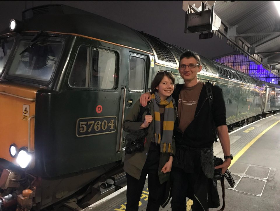  Train buffs Geoff Marshall, 44, and Vicki Pipe, 34, are trying to become the first people to visit every railway station in Britain