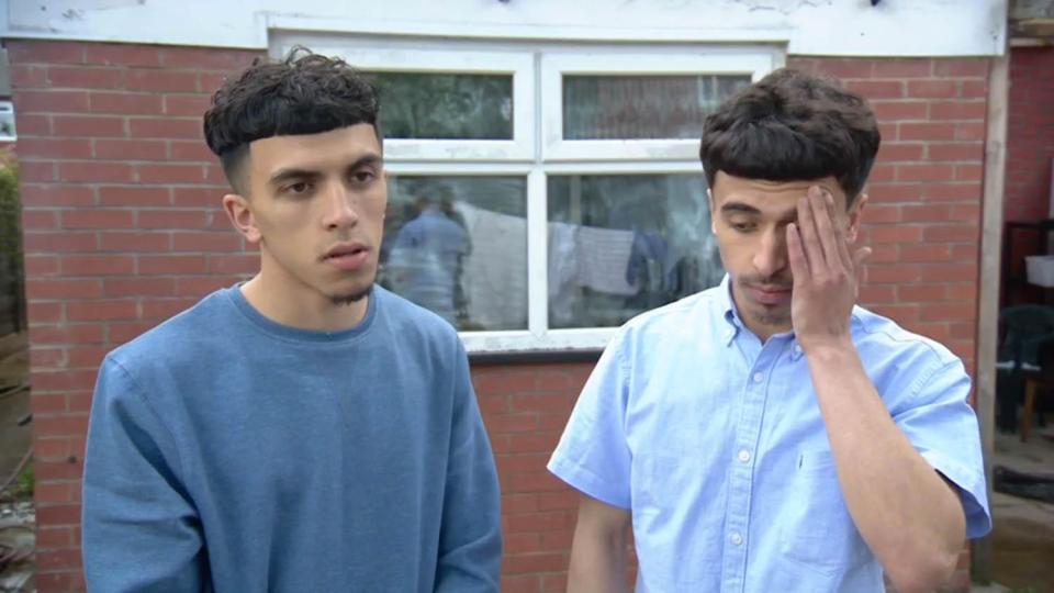  Isaac, left, and Abz Forjani, right, give an emotional interview to the BBC about their relationship with Salman Abedi and how his actions left them shocked