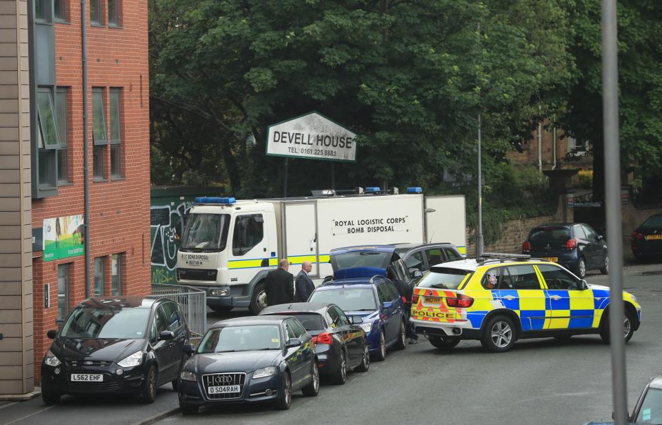  A bomb disposal unit was called to the home in Banff Road